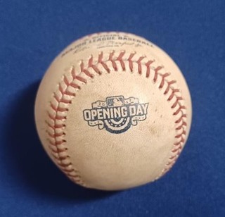 ANDREW TOLES Rookie (PID Pitch) CRAIG STAMMEN 4/3/2017 Game Used DODGERS Padres