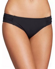 NWT Tommy Bahama Shirred Hipster Bikini Bottom Black Small ymy1123