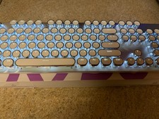 EWEADN TK950 Typewriter Keyboard Wireless Mechanical Keyboard 104 Keys Backlit