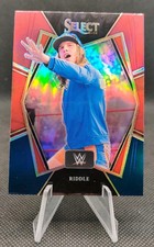 2022 Select WWE Premier Red & Blue Silver Prizm #120 Riddle Wrestling Card