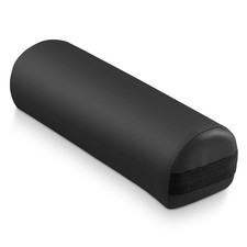 6" Massage Table 3/4 Jumbo Round Bolster Pillow - Black