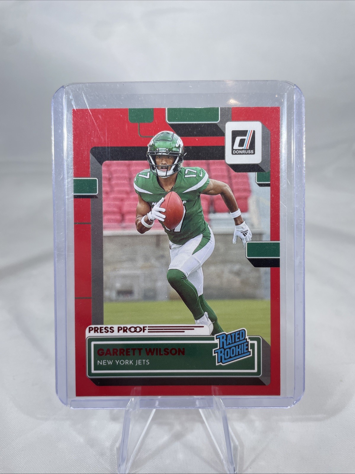 2022 Panini Donruss - Rated Rookie Garrett Wilson #306 Press Proof Red (RC)