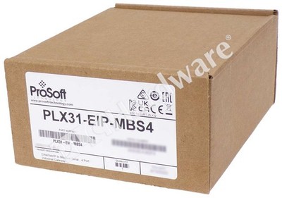 Sealed Pre-owned ProSoft Technology PLX31-EIP-MBS4 EtherNet/IP to Modbus Gateway