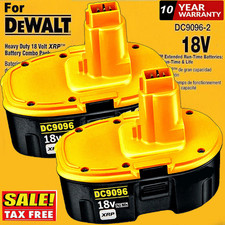 2Pack 18Volt 6Ah for Dewalt 18V XRP Battery DC9098 DC9099 DC9096 Li-ion DC9096S