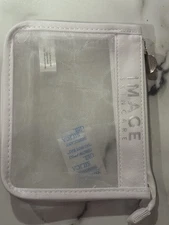 Image Skincare White Mesh Cosmetic Makeup Travel Bag 6.5" x 5" x 2"