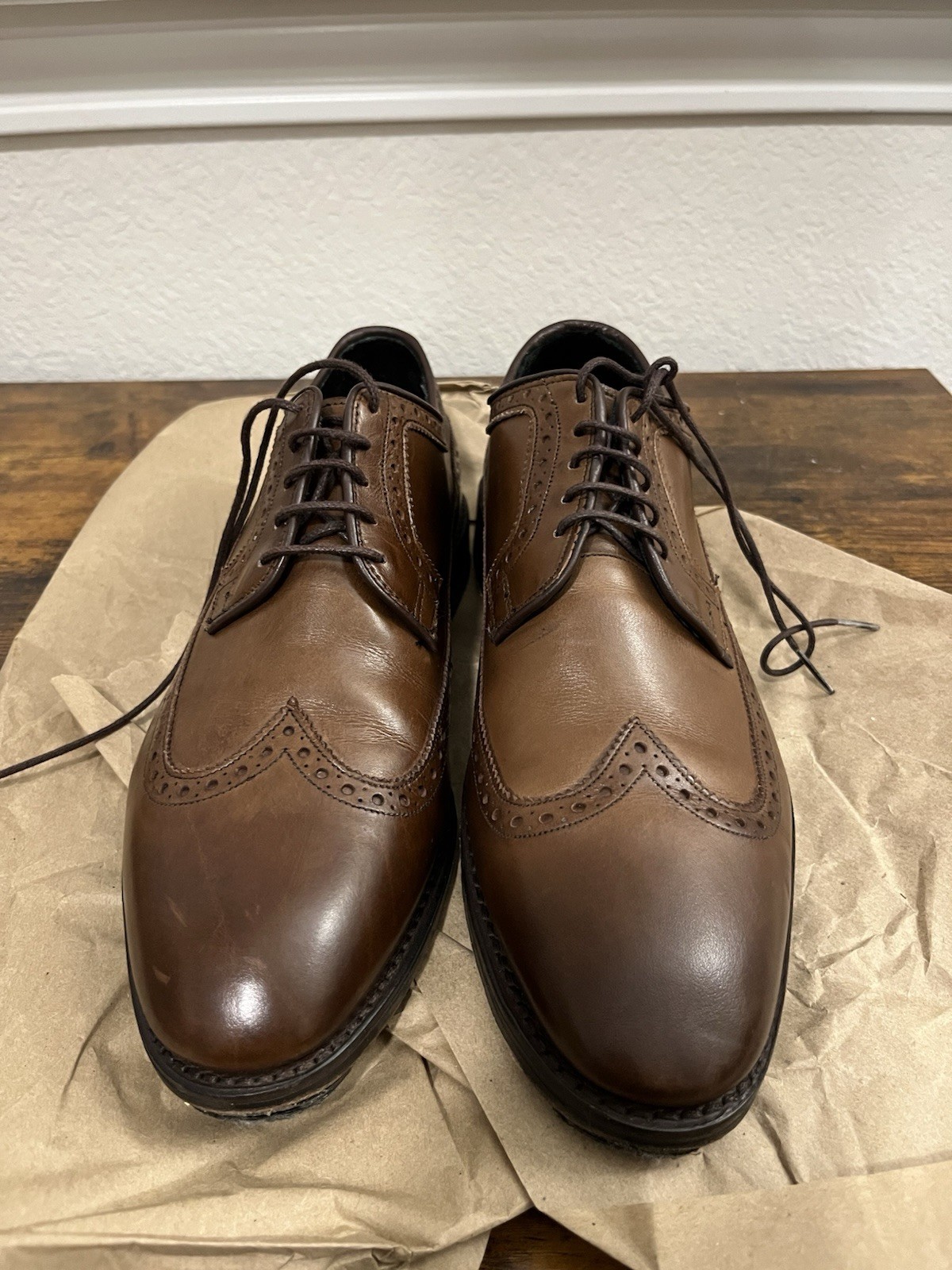 SAOLA Allen Edmonds Green St MacNeil Winstonmok 9D destra 9 5D sinistra gomma ala lunga ☕️