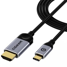 QGeeM USB C to HDMI Cable Adapter 6Ft 4K, USB Type C to HDMI Thunderbolt 3/4/...