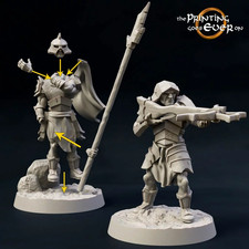 Half-Orc Crossbowmen   Modular 28mm Mini Set   LotR MESBG Compatible
