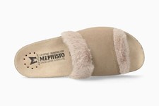 Mephisto Women's Hemeline Sandal. Light Taupe, Size 6 US