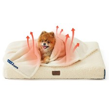 Bedsure Small Dog Blanket Waterproof Washable Sherpa Fleece 25"x35"