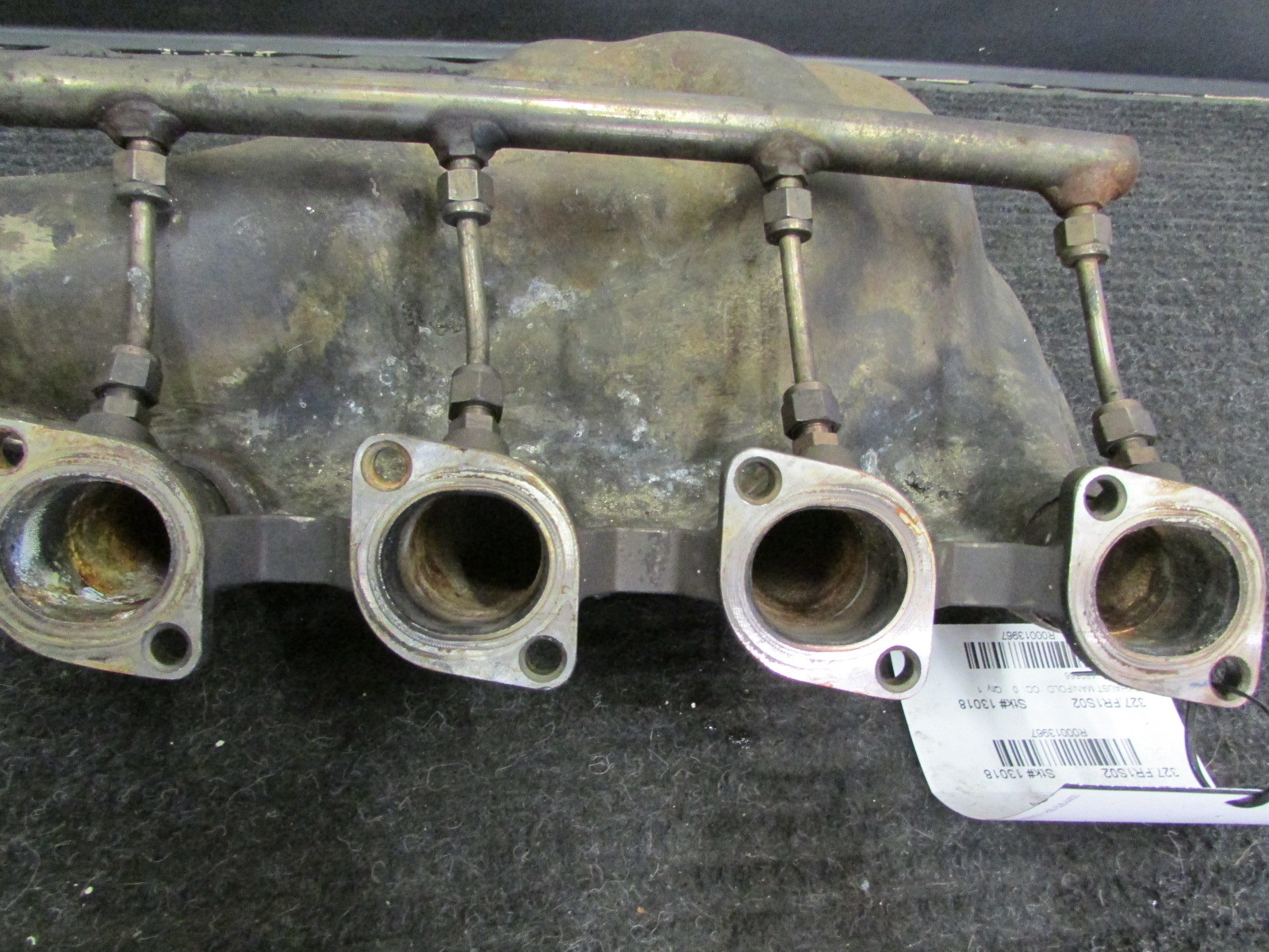 Ferrari 360, LH Exhaust Manifold, Euro, Used, Fire Dmg, P/N 189666