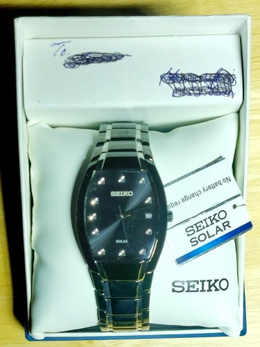 SEIKO Solar Men's Wristwatch V157-0AT0 Japanese Movement Black - Orig Cost £265 - Picture 11 of 11