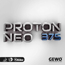 Gewo Proton Neo 375 table tennis rubber, 2.2 mm Maximum thickness
