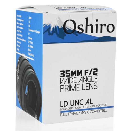 Oshiro 35mm f/2 Manual Lens for Sony E Alpha a9 a7R a7S a7 a1 7 7C ZV-E10 a3000 - Picture 10 of 10
