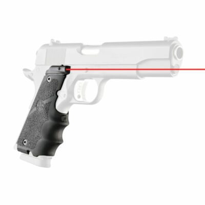 Hogue 45080 Government Rubber Laser Grip with Finger Grooves - FREE SHIPPING