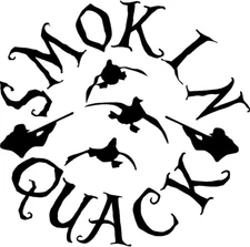 Smoking Quack 23" duck hunting sticker decal gun rifle truck bow car hunter hunt