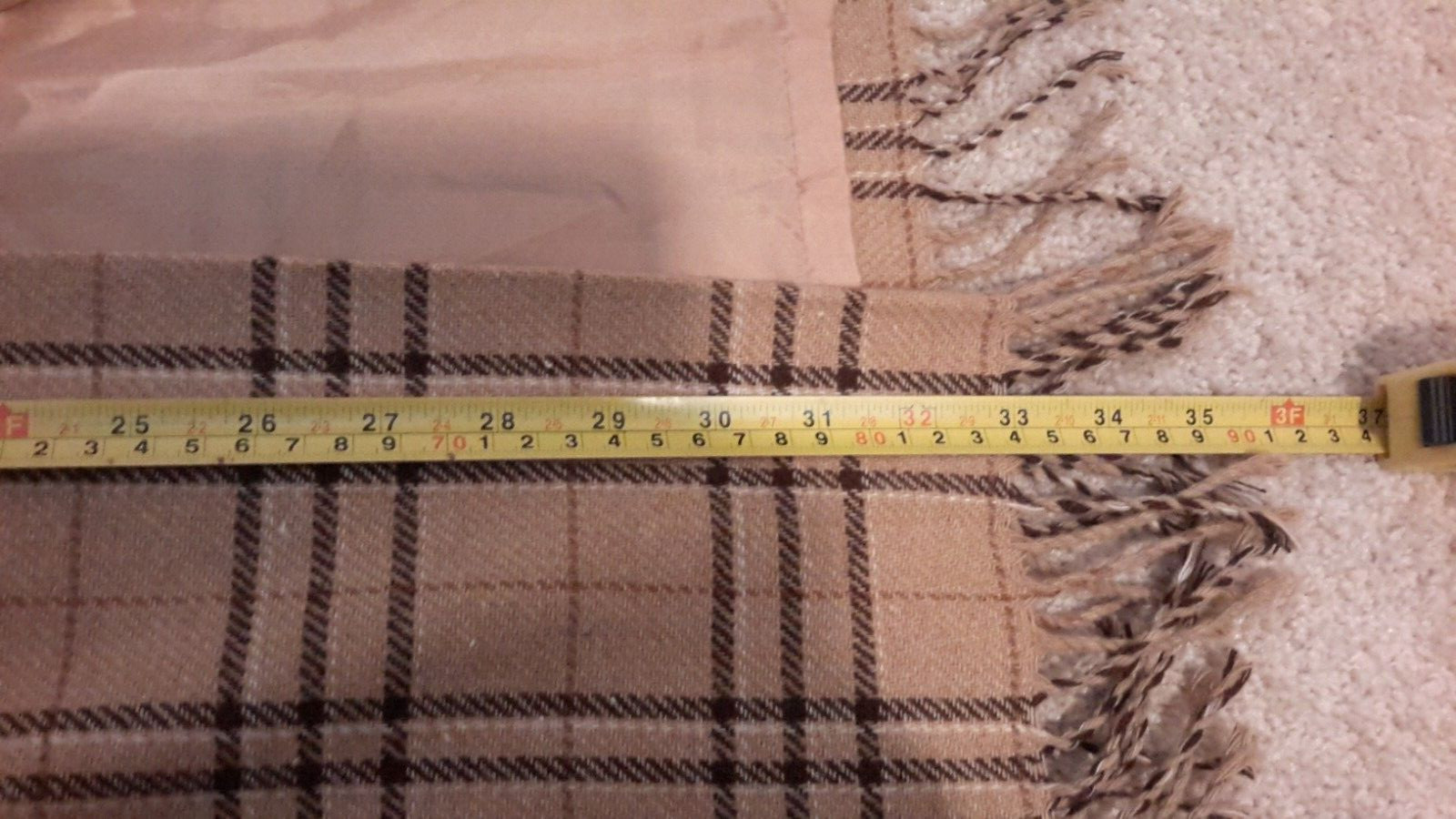 Vintage? Sag Harbor Women’s Size 14 Brown Plaid Wool Blend Pencil Skirt Fringe image 9
