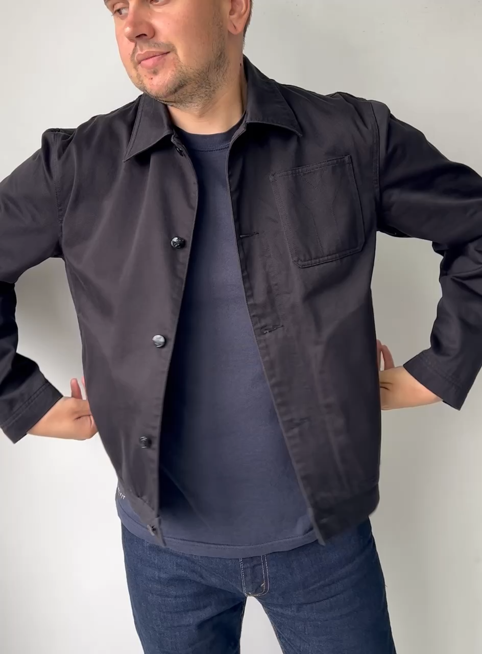 Autentico raro bomber uomo Yves Saint Laurent YSL nero Harrington taglia L