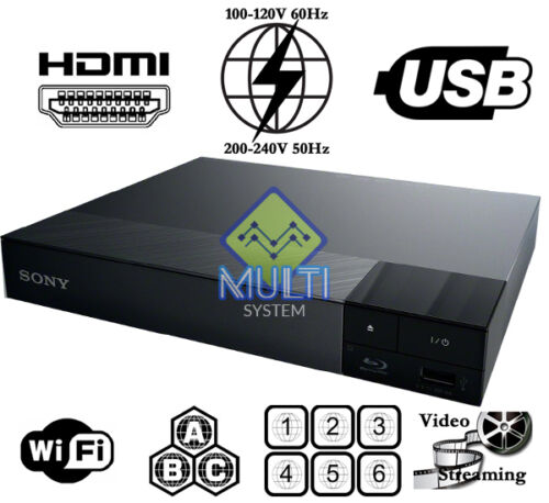 Sony BDP-S3700 Multi Region Code Free DVD & BD ZONE ABC Blu-Ray Disc Player WIFI - Picture 1 of 4