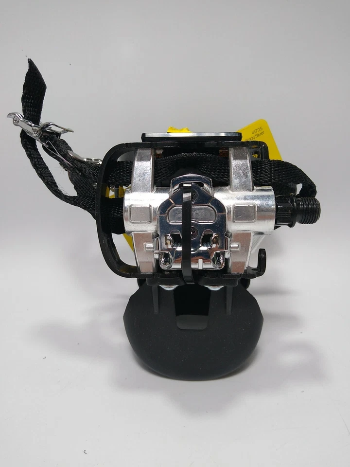 Pedais de bicicleta de treinamento Sunlite 9/16` sistema operacional bola solta preto/prata SPD - Imagem 3 de 4