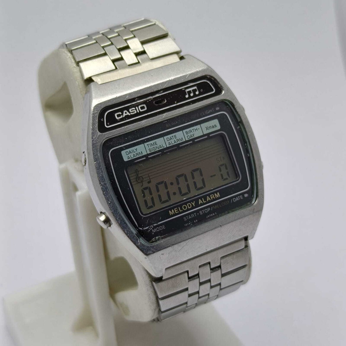希少　CASIO M-1230 MELODY ALARM デジタル クロノグラフ Casio Melody Alarm M-1230 Vintage Men's Watch | eBay