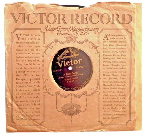 Budapest String Quartet MOZART Quartet C Major VICTOR 78 rpm Set M