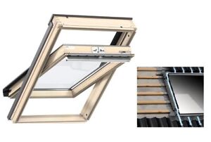 Dachfenster Velux Rollladen Solar SSL Set Schwingfenster Holz Thermo GZL