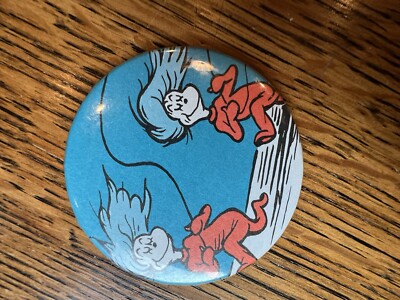 Dr. Seuss. Thing One Thing Two Round 2  Mirror For Purse. Preowned