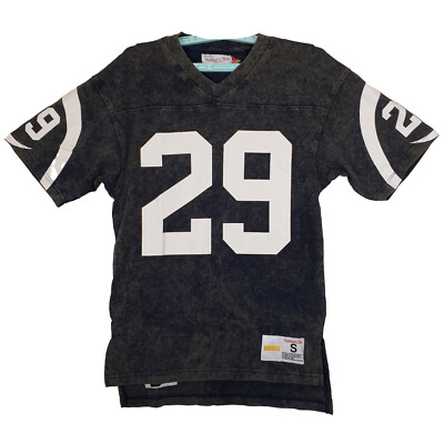 Eric Dickerson Rams Mitchell & Ness NFL S Small Shirt Acid Washed Black #29 NWT