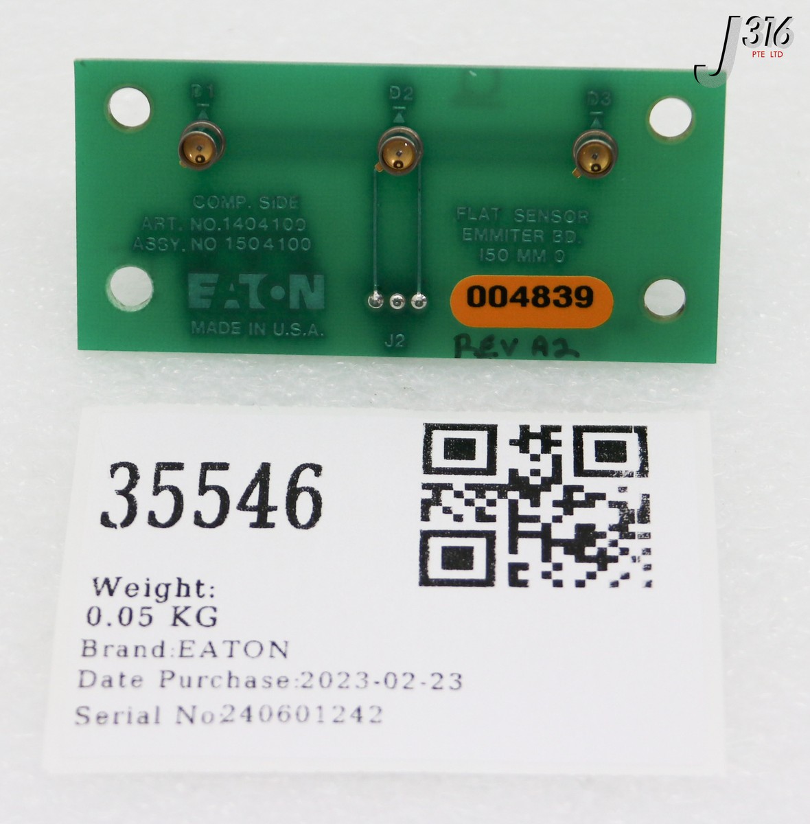 35546 EATON PCB, FLAT SENSOR EMMITER BD, 150MM 1504100 | eBay