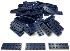 Lego 50 New Dark Blue Plates 2 x 6 Stud Parts