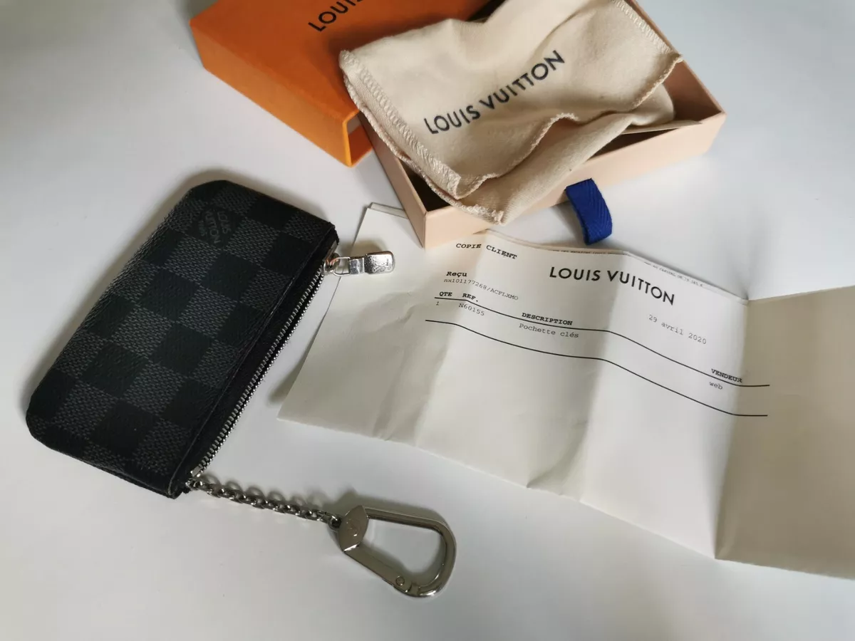 Louis Vuitton Damier Graphite Key and Coin Pouch