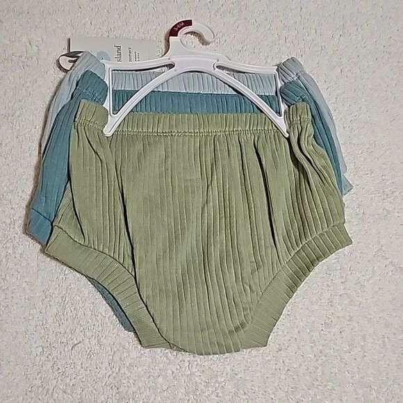 Cloud Island Baby 3-6 Months Ribbed Bloomers 3 Pack New  