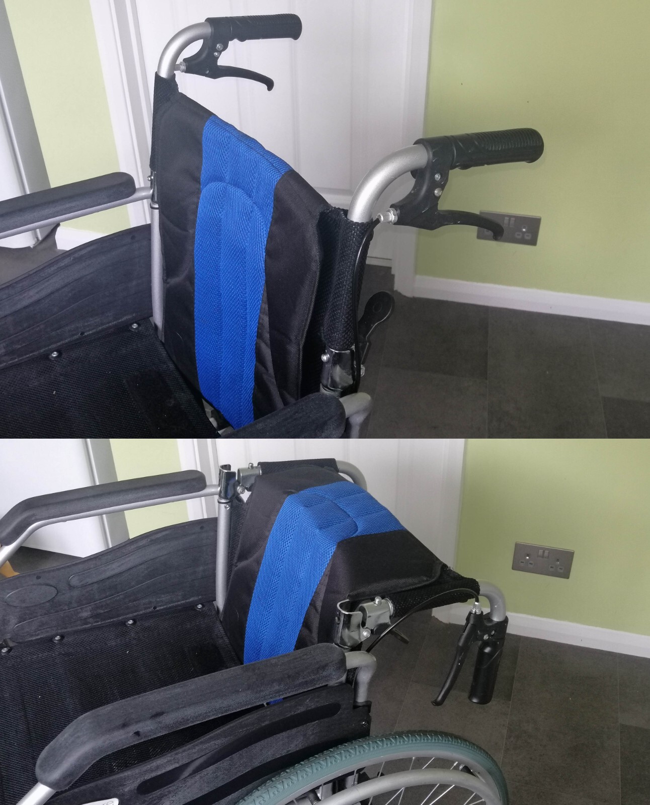 Elite Care ECSP01 Lightweight Folding Self Propelled Wheelchair with