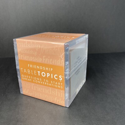 Friendship Table Topics Game 135 Questions To Start Great Conversations NEW