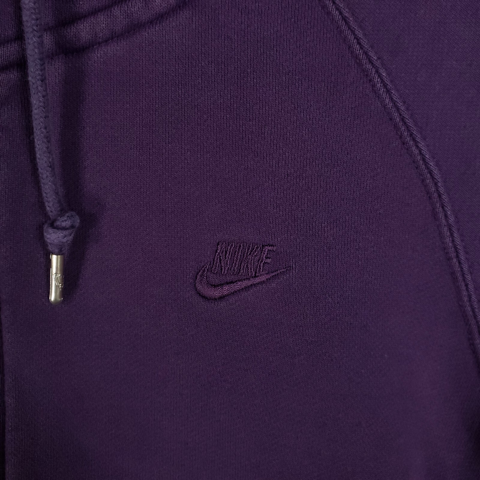 SACAI X NIKE Felpa Nike vintage con cappuccio donna 8 viola logo swoosh casual palestra giacca Y2K top