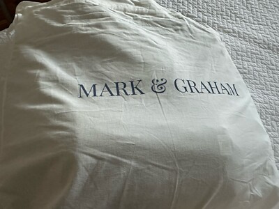 Mark & Graham Puffy Black Tote With Makeup Bag