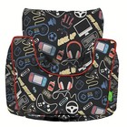 Bean Lazy ® 100% Cotton Small Black Gaming Design Bean Bag Chair with Filling