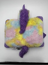 Pillow Pets Glow Pets Unicorn Purple/Tie-Dye Light-up Plush Toy Not Tested