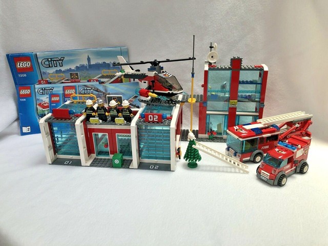lego fire station ebay
