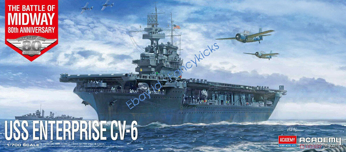 Academy Hobby 14409 1/700 USS Enterprise CV-6 Battle of Midway