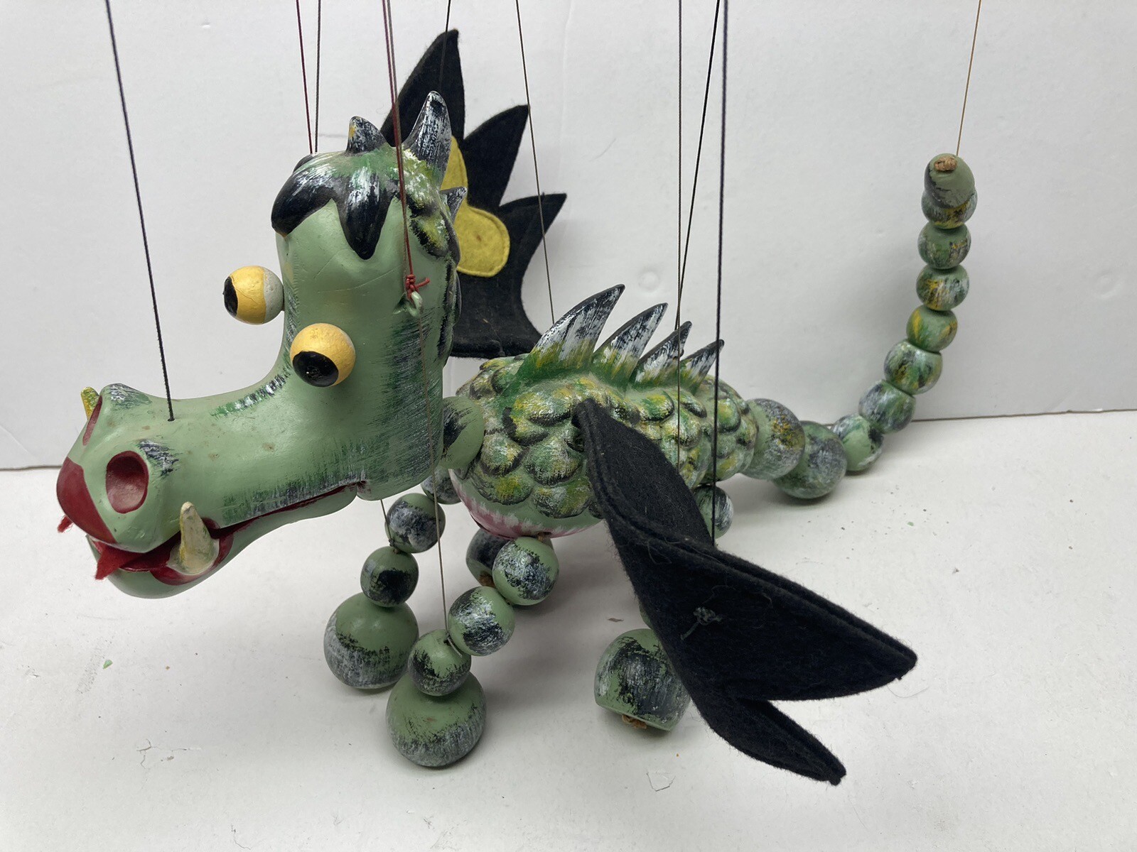Vintage 1960's Pelham Wood String Puppet Mother Dragon in