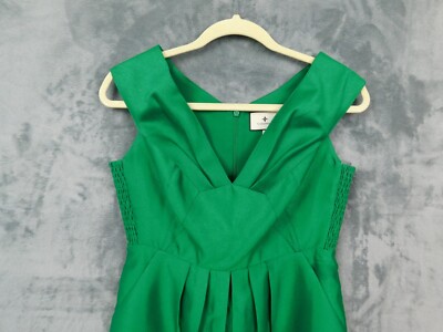 green cocktail dress with pockets Pink & Green main image 0