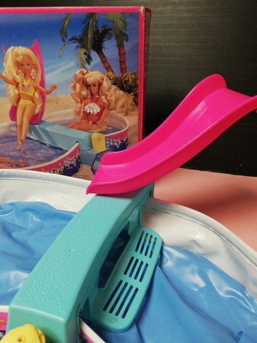 BARBIE MATTEL SUN JEWEL POOL PISCINA CON BOLLE 1993 #67000 BOX VINTAGE - Foto 4 di 4
