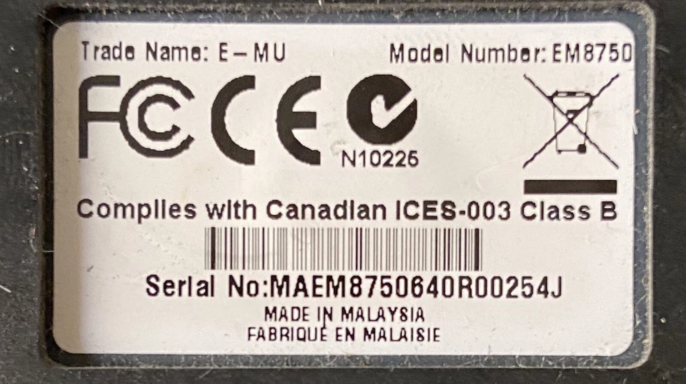 CREATIVE EM-U XMIDI 2X2 USB MIDI Interface Studio Recording Equipment EM8750 - Image 4 of 4