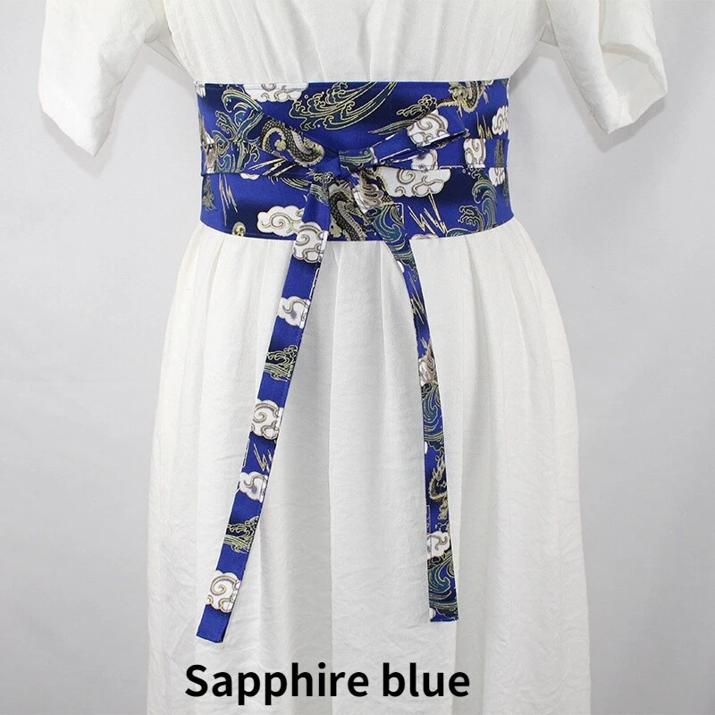 Mujeres Japonés Cinturón Ancho Corsé Obi Cintura Retro para Yukata Kimono Abrigo Foto 3 de 4