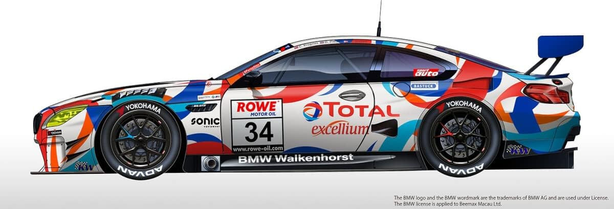 【未組立】nunu PLATZ 1/24 BMW M6 GT3 NLS 2020 Platz NuNu 1/24 Scale Model Car Kit Walkenhorst Motorsport
