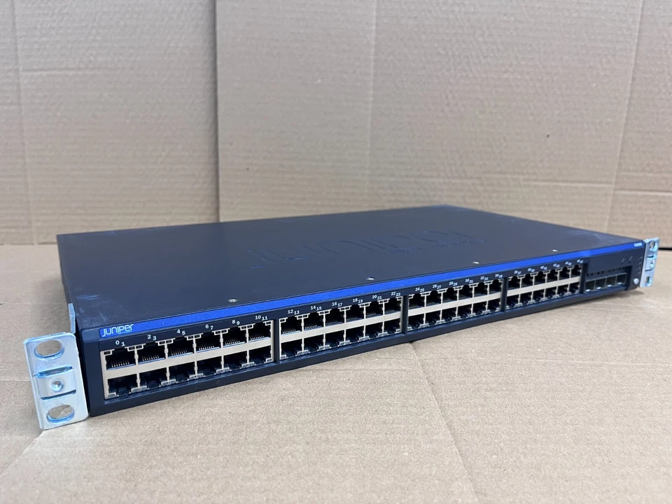 Juniper EX2200-48T-4G 48 Port 10/100/1000Base-T L3 Switch w/ Ears | 4x SFP 10Gb - Image 2 of 4