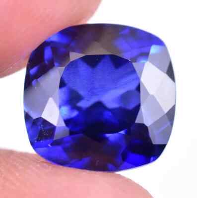 A+ Natural Royal Blue Sapphire 9.60 Ct+ Cushion Cut Loose Certified HG Gemstone