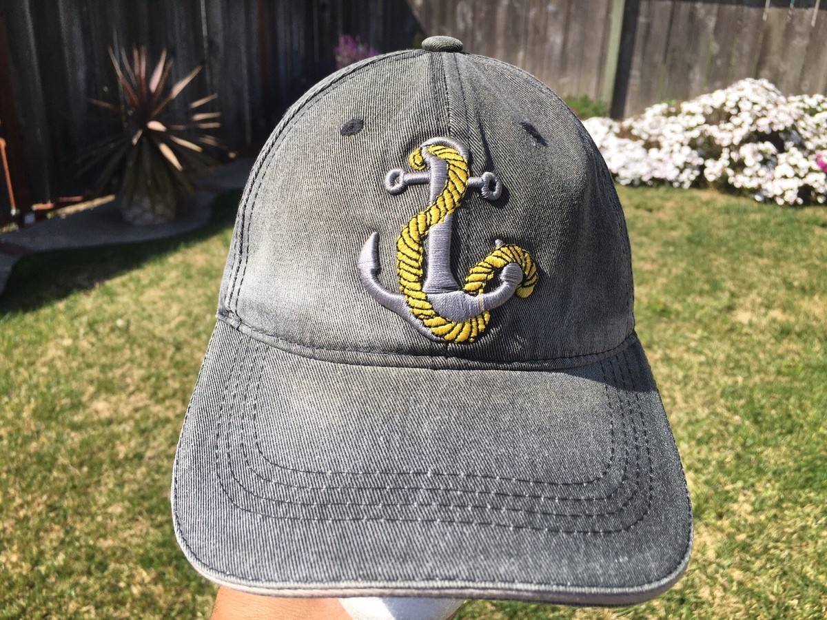 Naval Visor Hats Us Navy Anchor Logo Black Background Navy Hats
